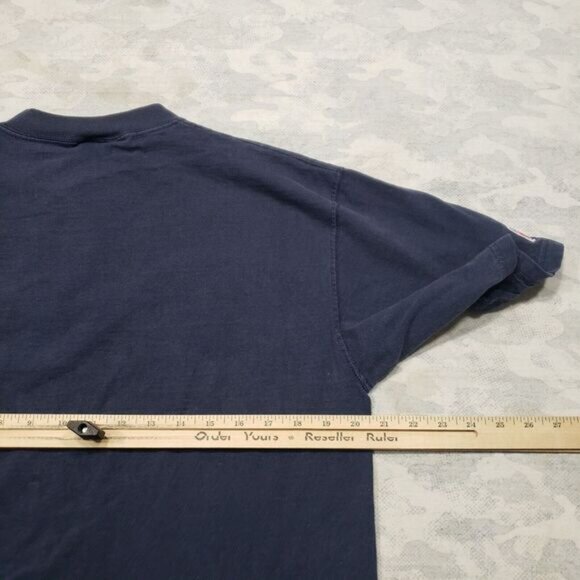 Vintage Denver Broncos Shirt Mens Large Blue Embroidered FL Football Logo Athlet - Picture 8 of 11